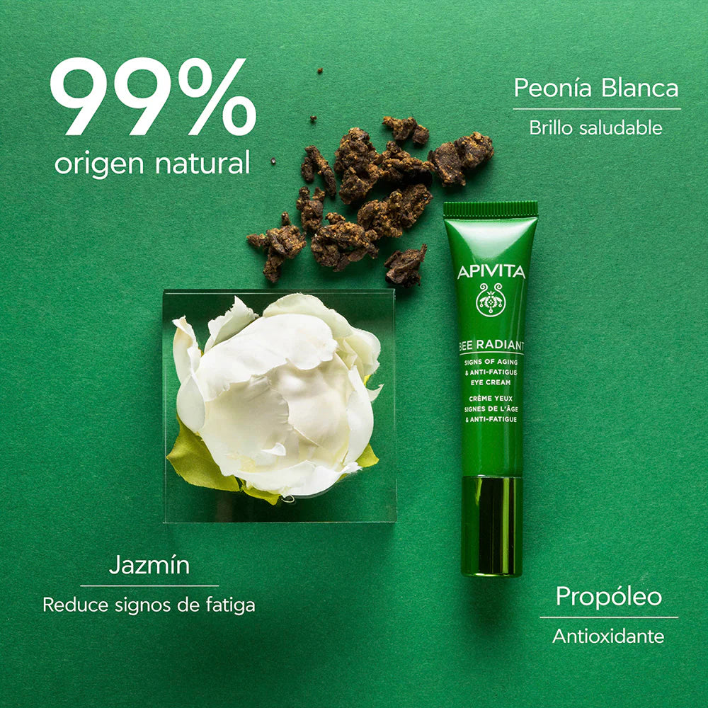 BEE RADIANT ILUMINADORA OJOS DEFENSA ANTIEDAD CREMA APIVITA