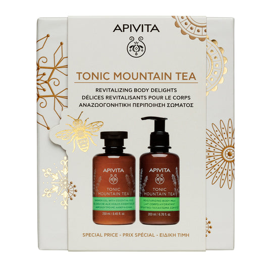 KIT PRO XM TONIC MOUNTAIN SHOWER AND BODY MILK APIVITA
