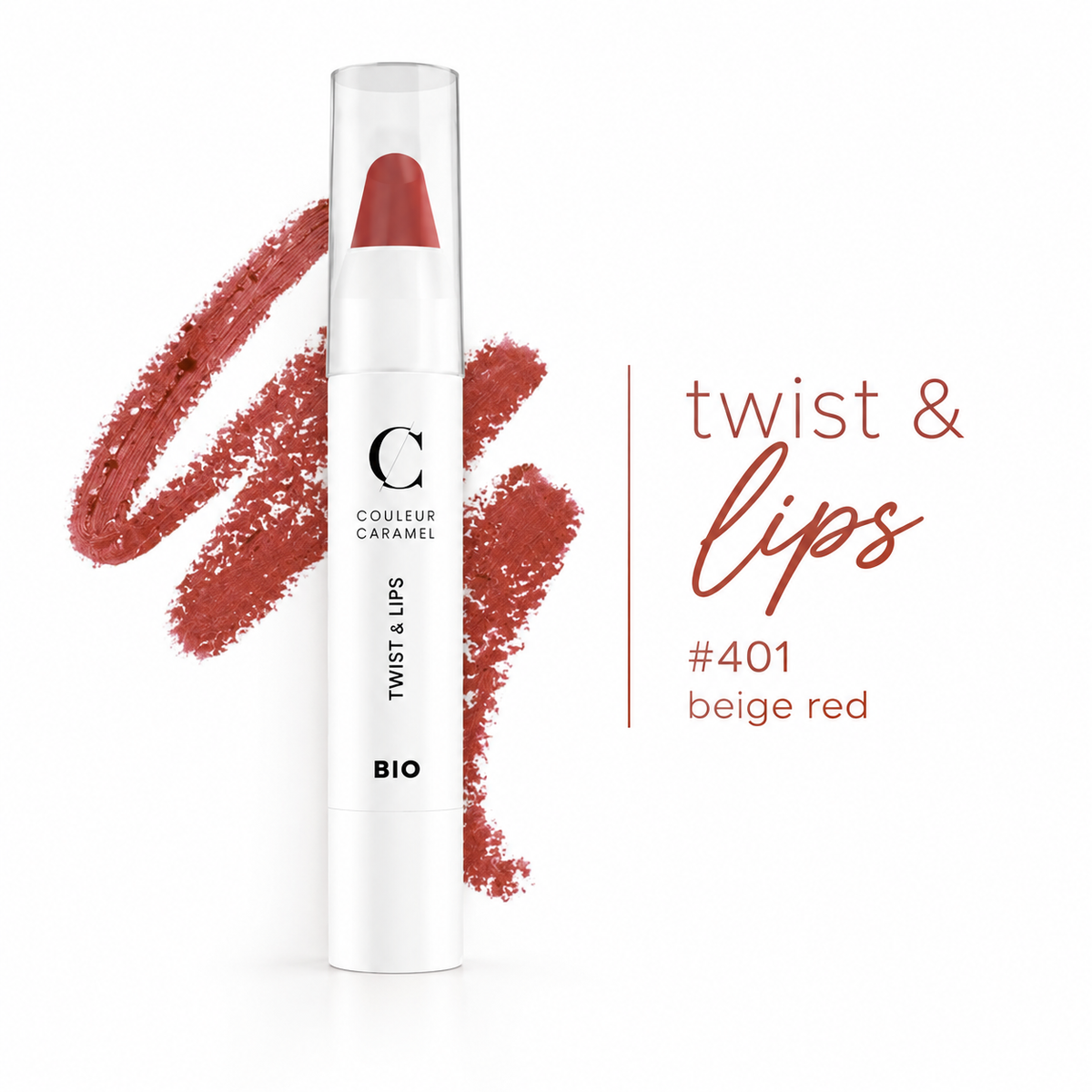 TWIST & LIPS N°401 BEIGE RED - Couleur Caramel