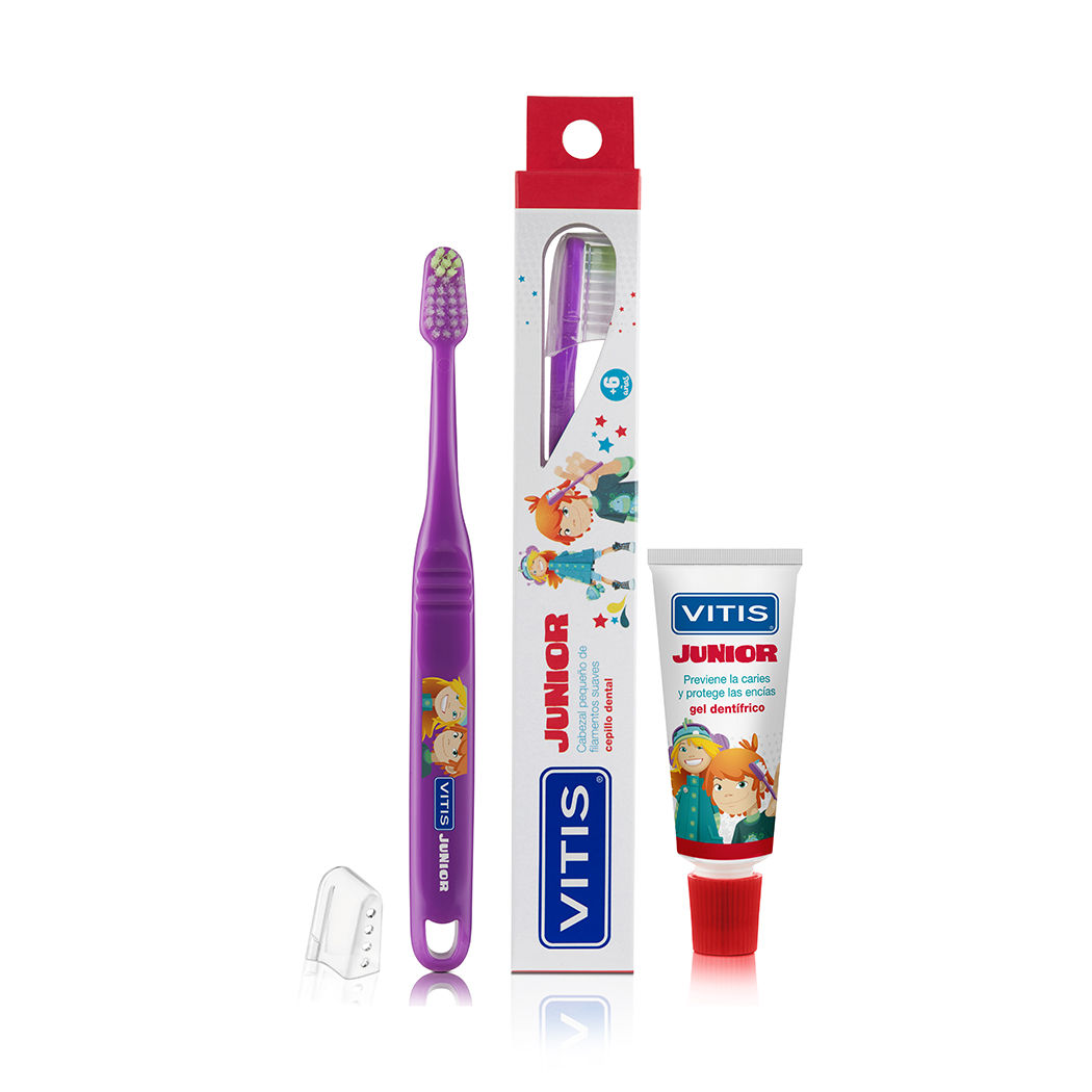 VITIS CEPILLO JUNIOR + GEL 15ML DENTAID