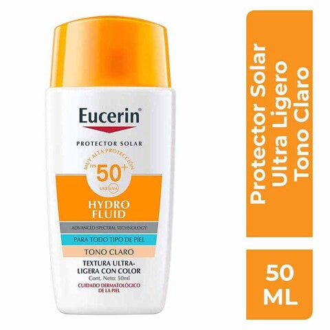 EUCERIN PROTECTOR SOLAR HYDRO FLUIDO FPS50+ TONO CLARO