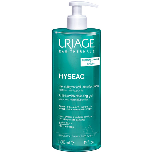 HYSEAC GEL NETTOYANT T 500ML URIAGE