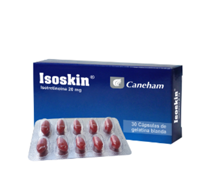 ISOSKIN 20MG X 30 CAPSULAS CANEHAM