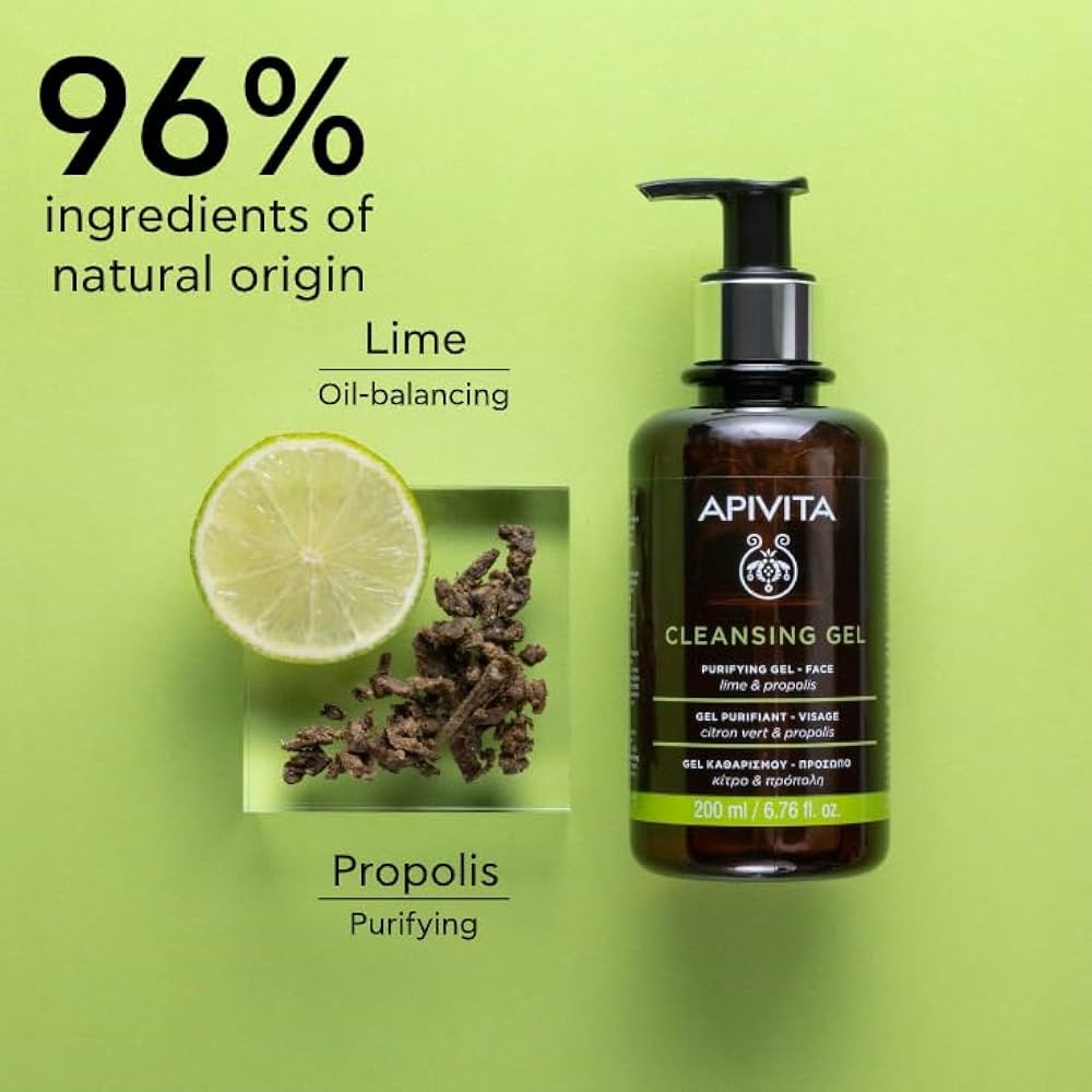 CLEANSING PURIFYING GEL FACE LIME & PROPOLIS APIVITA