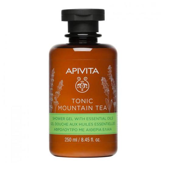 TONIC MOUNTAIN TEA SHOWER GEL WITH ESSENTIAL OILS APIVITA