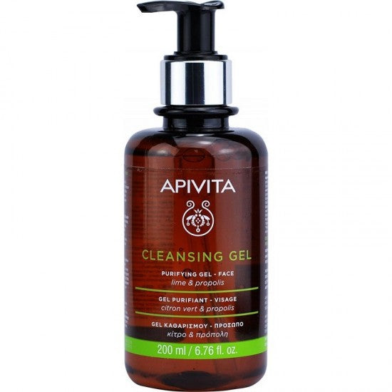 CLEANSING PURIFYING GEL FACE LIME & PROPOLIS APIVITA