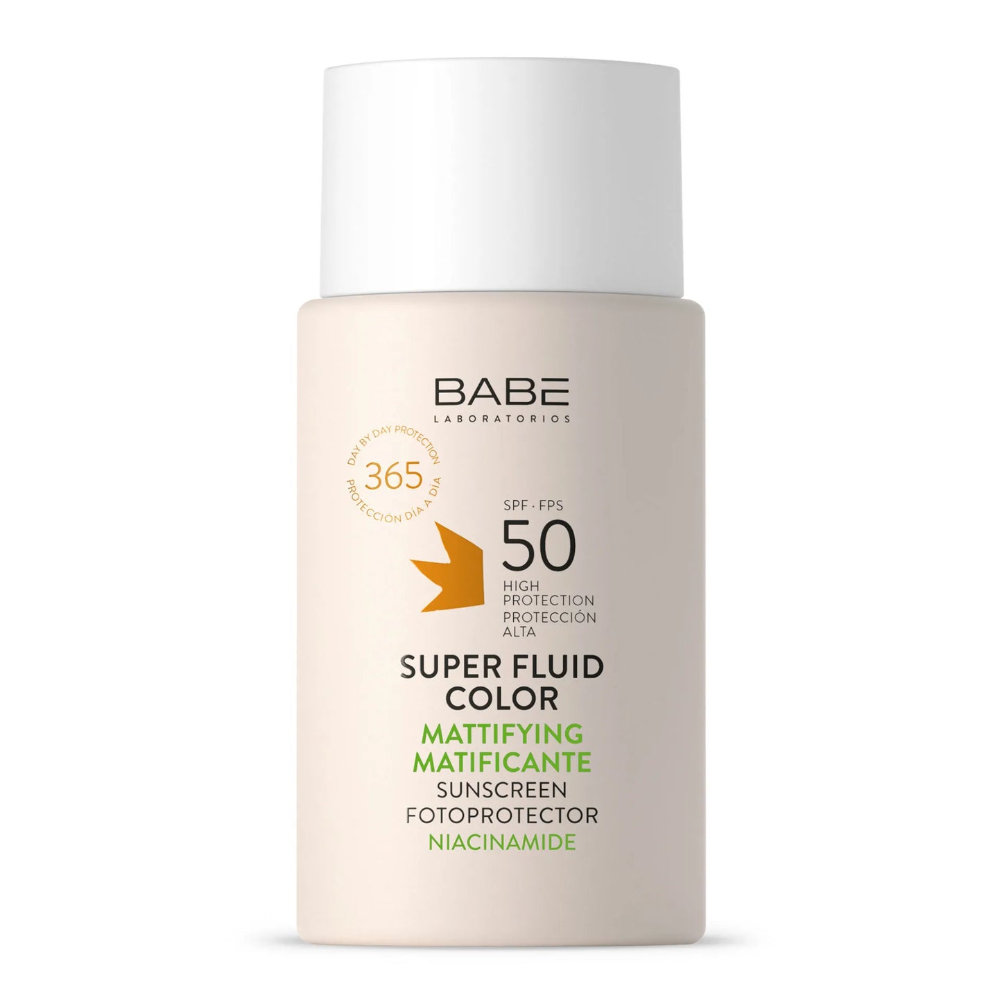 FOTOPROTECTOR SUPER FLUIDO COLOR MATIFICANTE SPF50 BABE