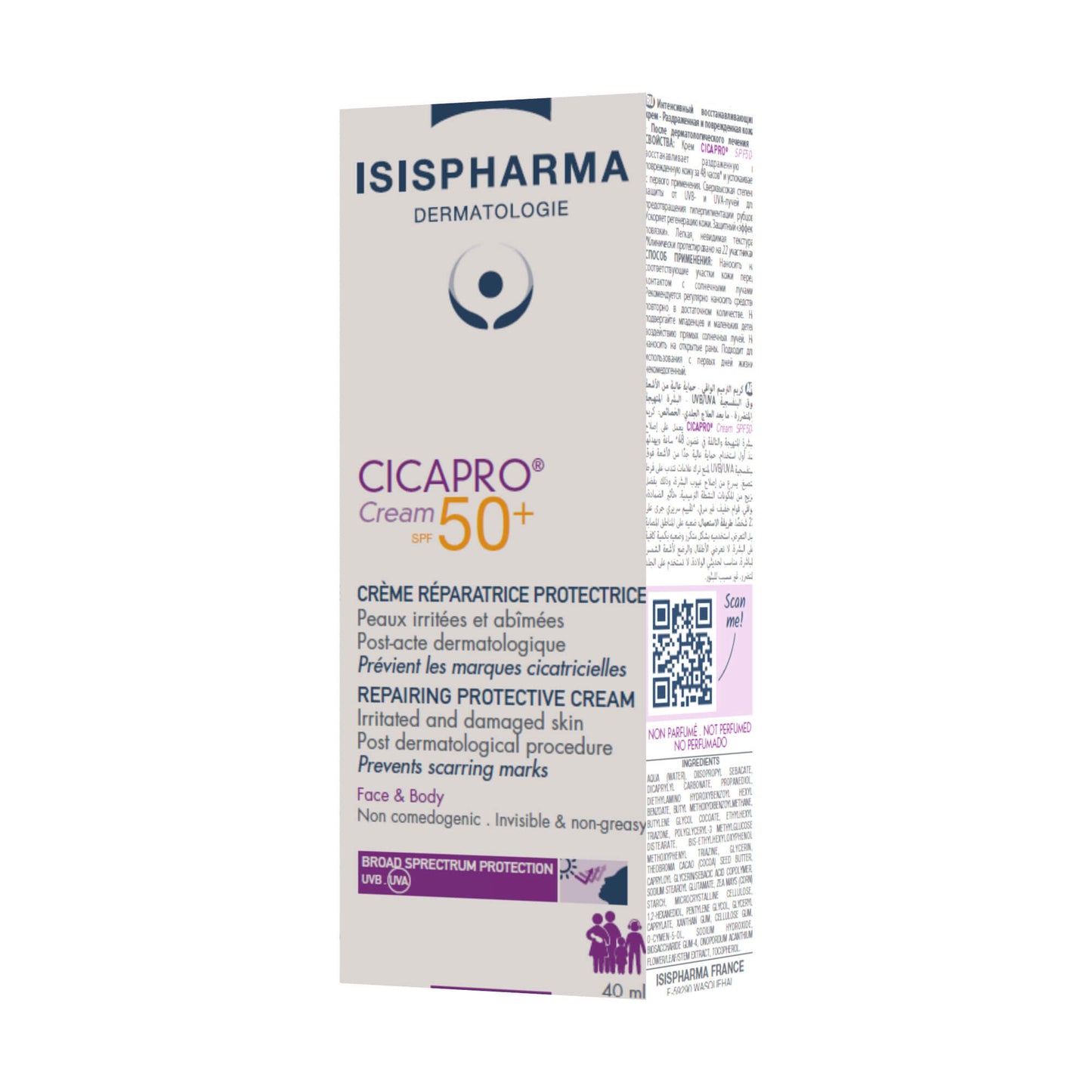 CICAPRO CREMA SPF50+ 40ML ISIS PHARMA