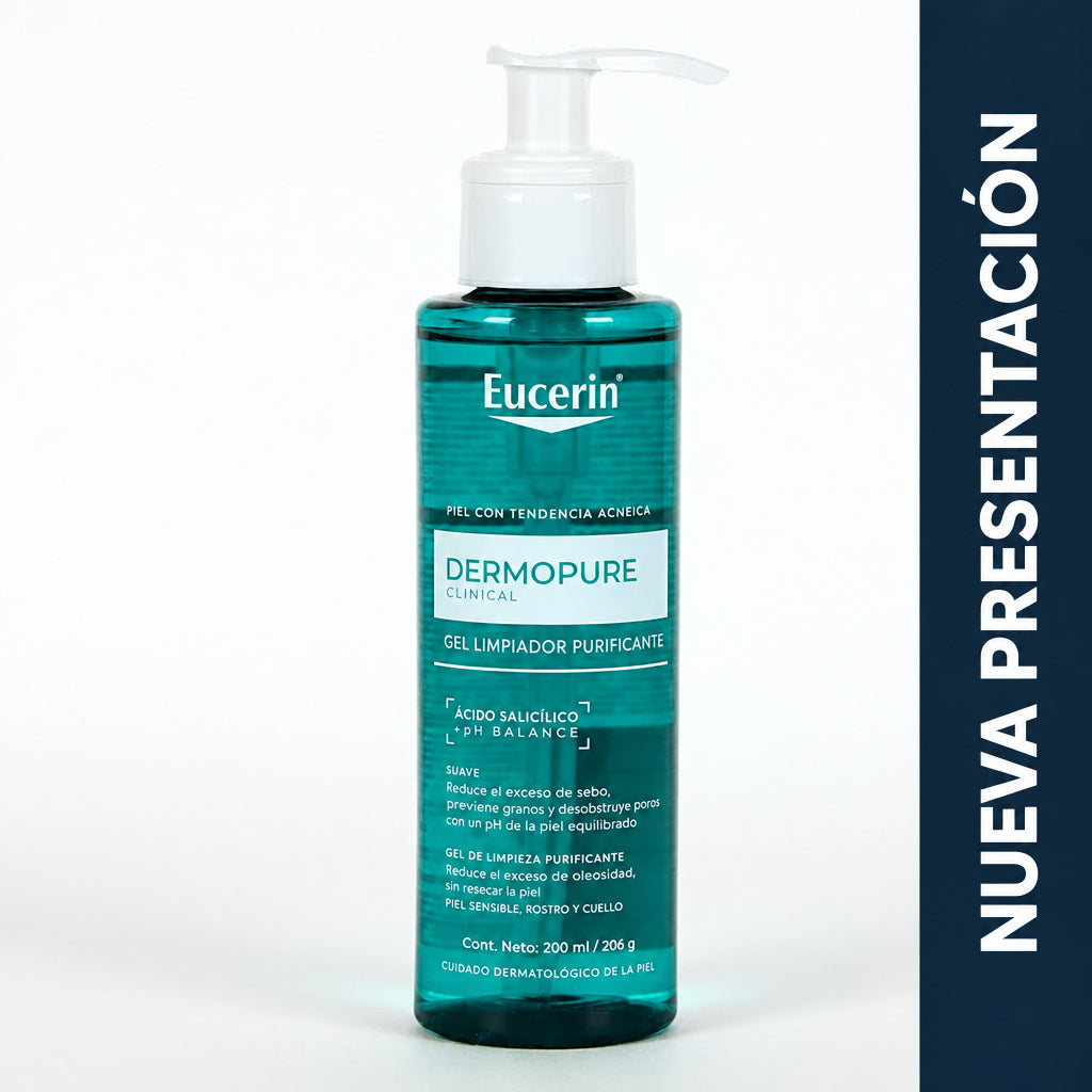 EUCERIN DERMO PURE GEL LIMPIADOR FACIAL 200ML