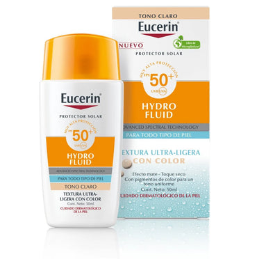 EUCERIN PROTECTOR SOLAR HYDRO FLUIDO FPS50+ TONO CLARO