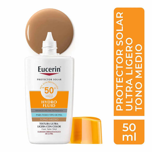EUCERIN PROTECTOR SOLAR HYDRO FLUIDO FPS50+ TONO MEDIO
