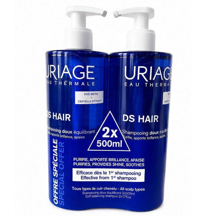PROMO DS HAIR SOFT SHAMPOO 500ML X2 URIAGE