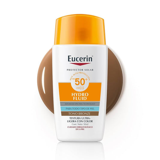 EUCERIN PROTECTOR SOLAR HYDRO FLUIDO FPS50+ TONO BRONCE