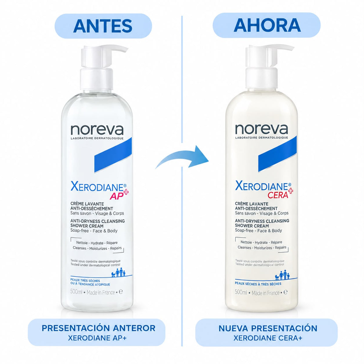 XERODIANE CERA + CREMA LAVANTE 500ML NOREVA