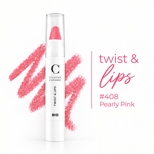 TWIST & LIPS N°408 PEARLY PINK - Couleur Caramel