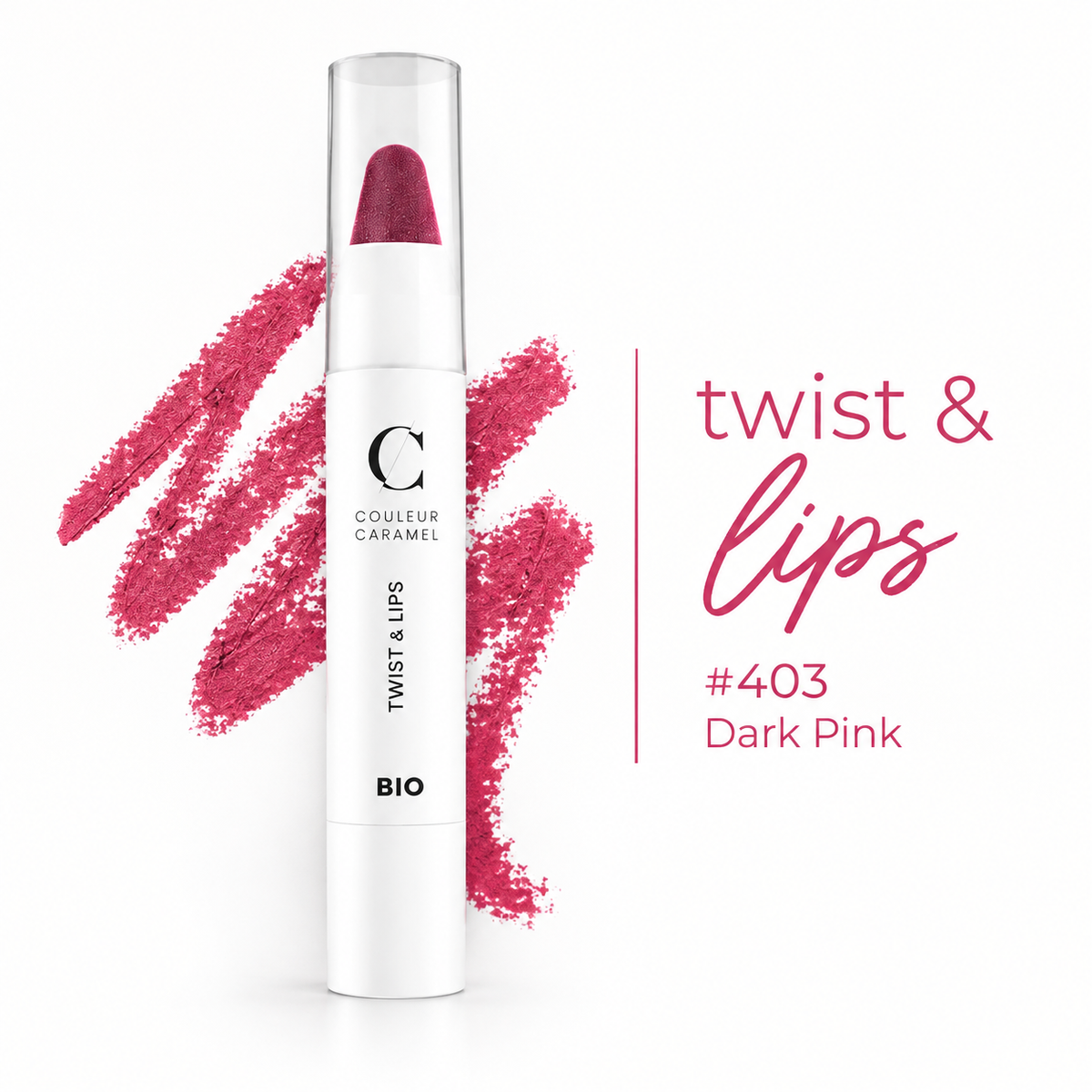TWIST & LIPS N°403 DARK PINK - Couleur Caramel