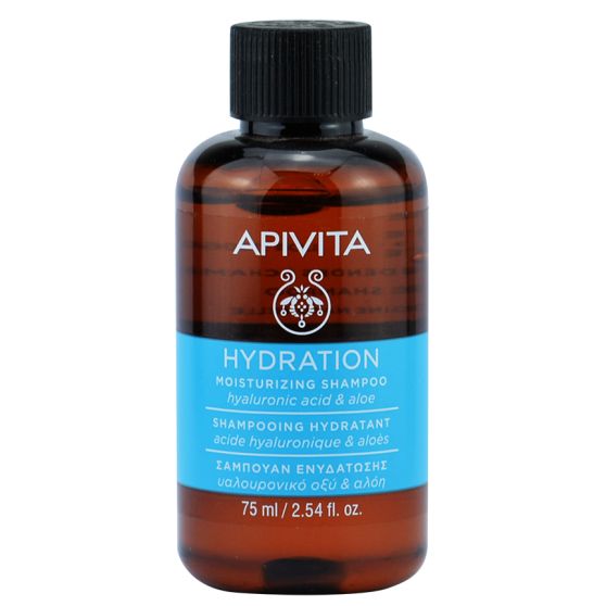 Apivita Mini Champú Hidratante con Ácido Hialurónico y Aloe - 75 ml