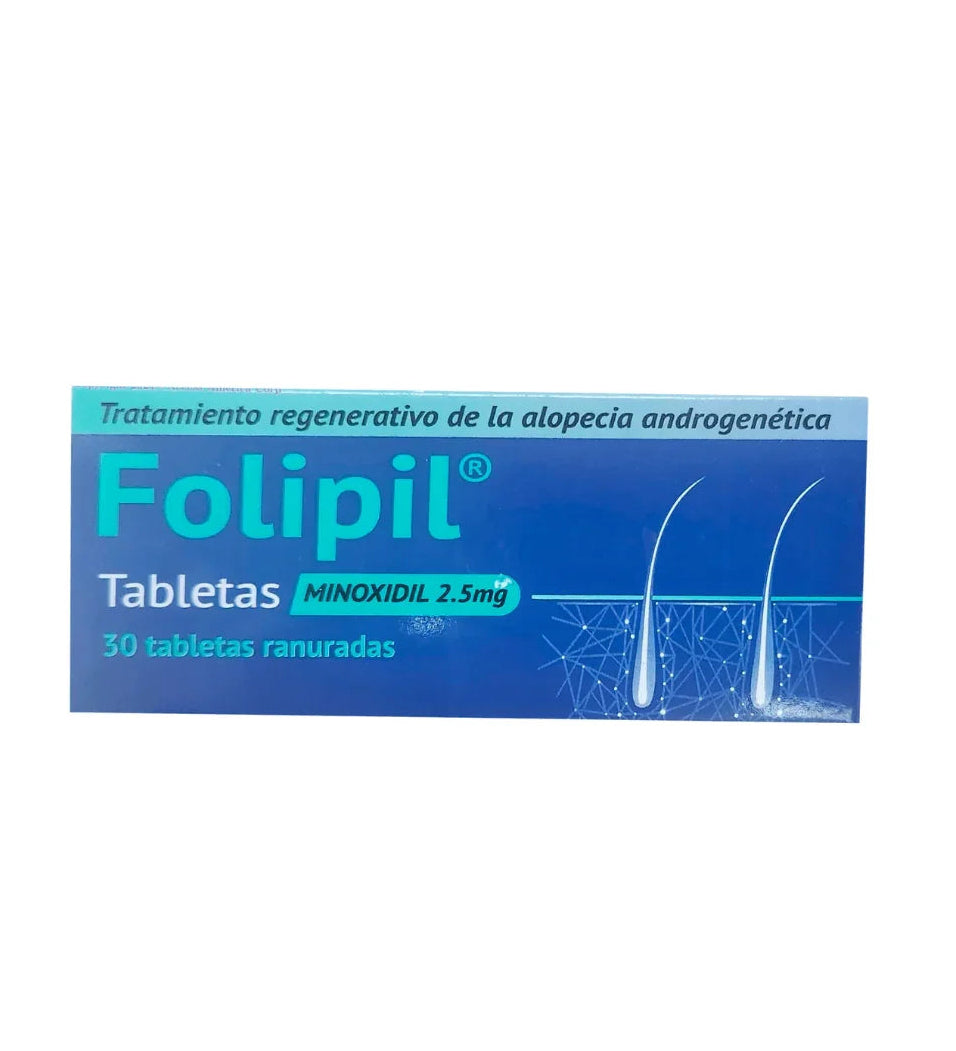 FOLIPIL 2.5MG X 30 TABLETAS DERMIX