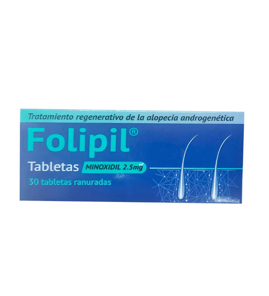 FOLIPIL 2.5MG X 30 TABLETAS DERMIX