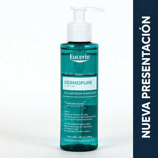 EUCERIN DERMO PURE GEL LIMPIADOR FACIAL 200ML