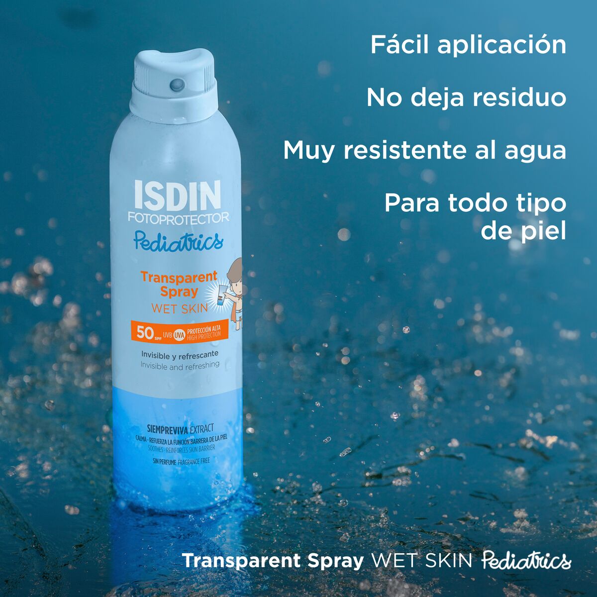 FOTOPROTECTOR PEDIATRICS TRANSPARENT SPRAY WET SKIN ISDIN