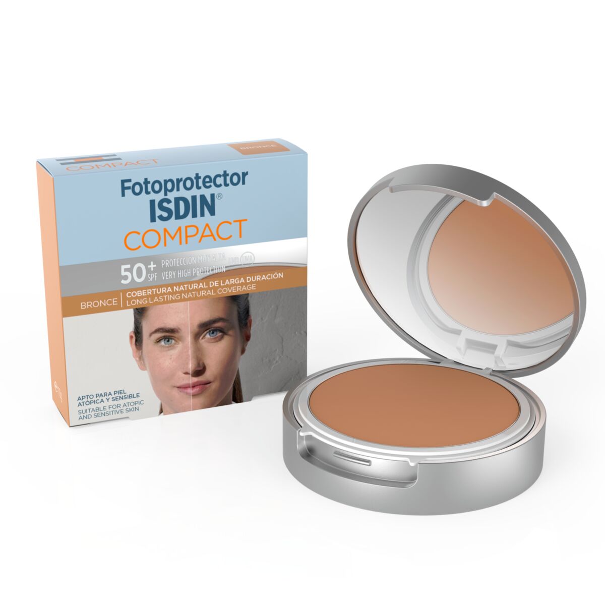 FOTOPROTECTOR COMPACT BRONCE SPF50+ 10 GRAMOS ISDIN